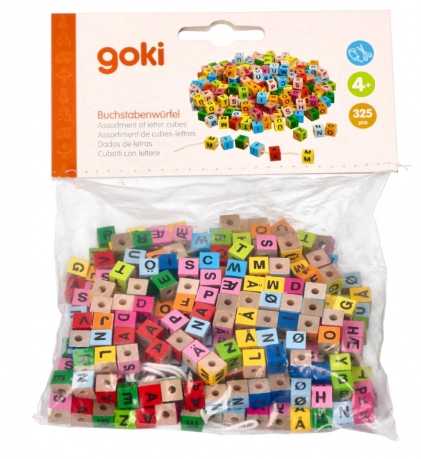 Goki Bunte Buchstaben zum Auffädeln