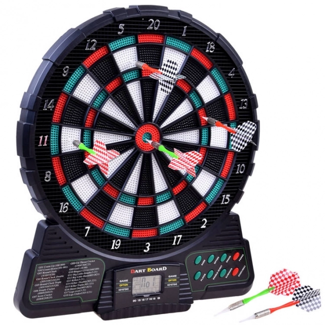 Elektronische Dart-Scheibe mit 18 Spielen und Darts