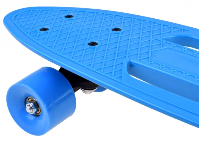 Leichte Kinder-Skateboard-Fishboard mit Durchbrüchen – blau