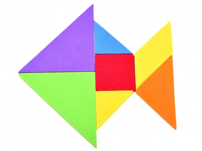 Bunte logik-puzzlespiel Tangram