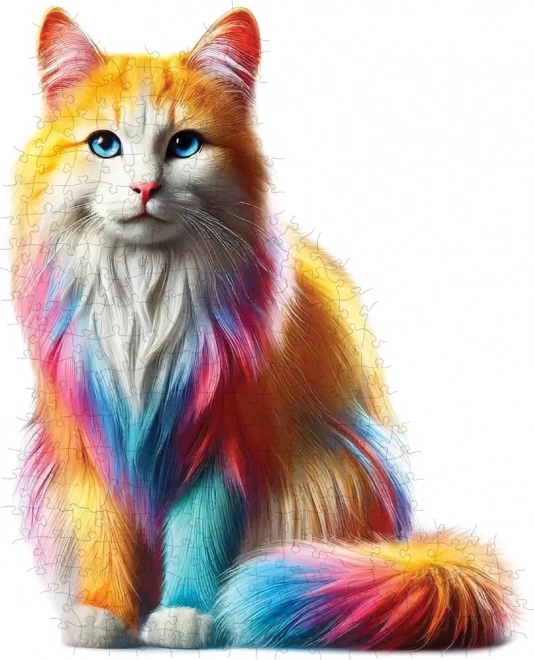 Holz-Puzzle Regenbogenkatze 250 Teile