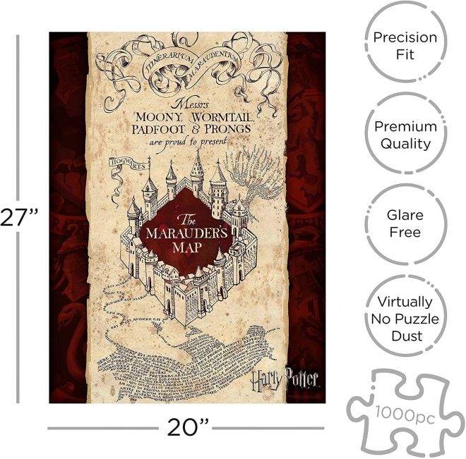 Harry Potter Hogwarts Karte Puzzle von Aquarius, 1000 Teile