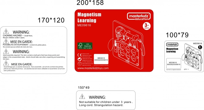 Masterkidz Magnetische Anziehung Lernen Wandtafel
