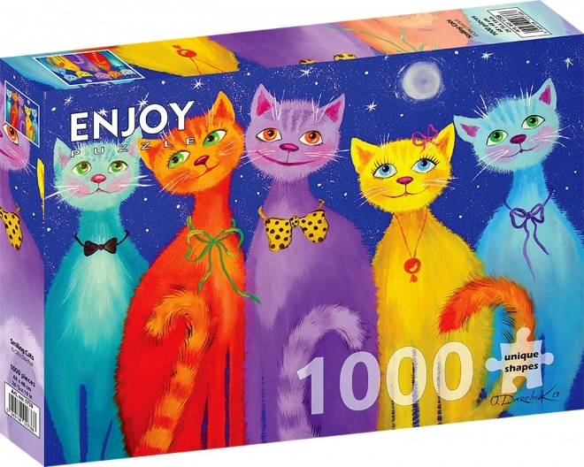 ENJOY Puzzle lächelnde Katzen 1000 Teile