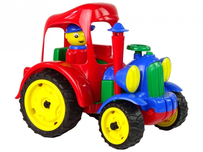 Großer Traktor mit Gummireifen