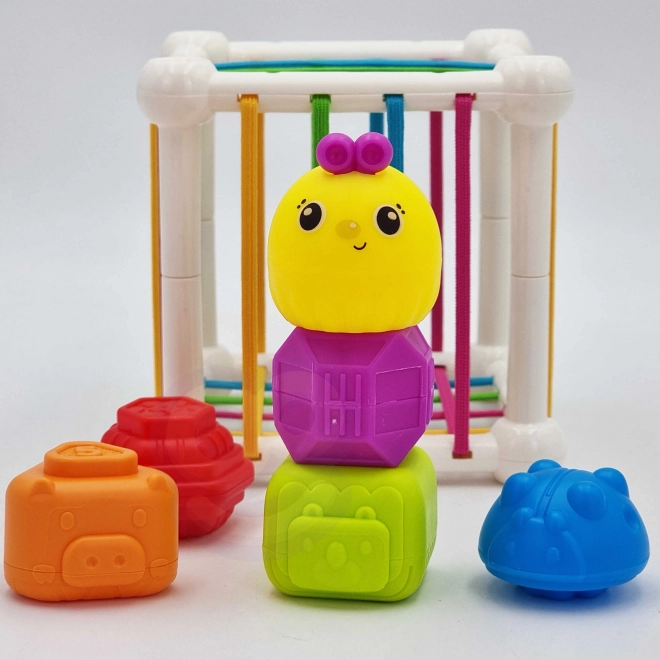 Woopie Elastischer Sensorikwürfel mit Sortierfunktionen und Tieren