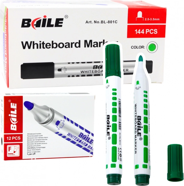 Grüne Whiteboard-Marker 12 Stk.