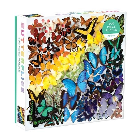 Galison Regenbogen Schmetterlinge Puzzle 500 Teile