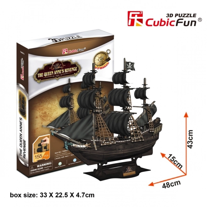 3D Puzzle Piratenschiff Queen Annes Rache