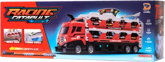 Lastwagen mit Rennbahn 210 cm 8 Stück