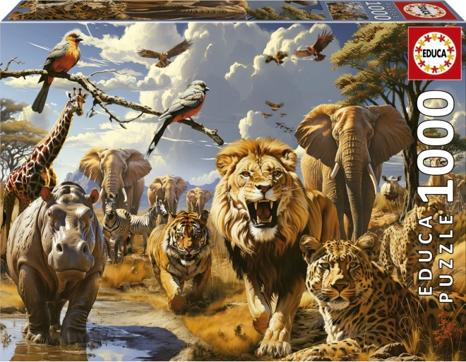 Educa Puzzle Wildtiere 1000 Teile