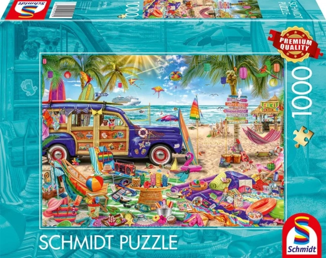Puzzle Sonniger Tag an der Küste 1000 Teile