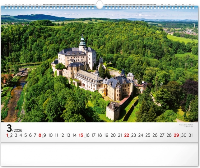 Wandkalender Panoramata Tschechiens 2026