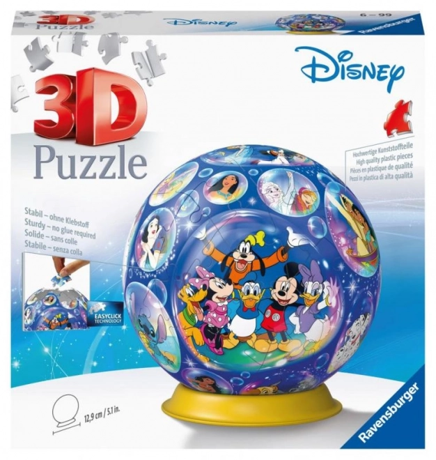 Disney Puzzle-Ball 72 Teile - 100 Jahre Jubiläum