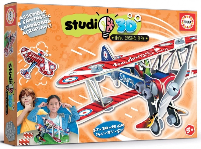 Educa Studio 3D Modell Flugzeug