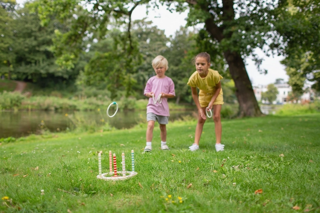 Spaßige Wurf-Ring-Spiel für drinnen und draußen