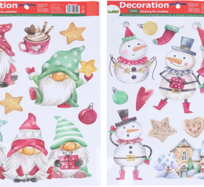 Fensterdekoration Mix Weihnachten 41 × 29 cm