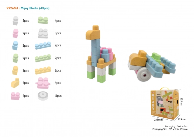 Bio-Bausteine für Kinder 18m+ großer Bausatz