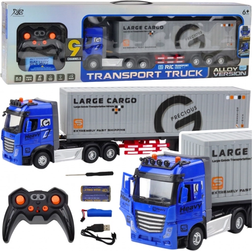 Ferngesteuerter Transportlastwagen mit Container