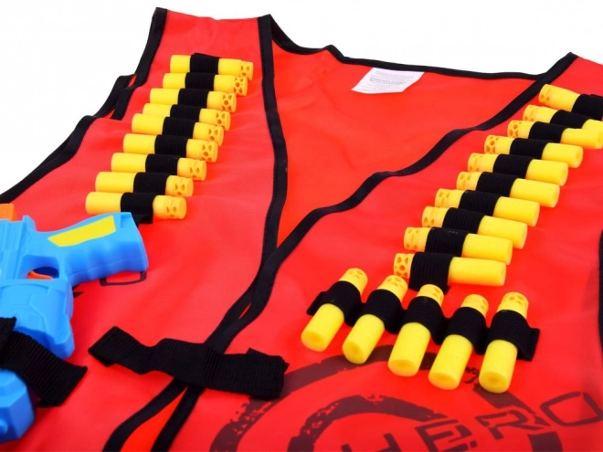 Nerf Weste und Munition Set – rot