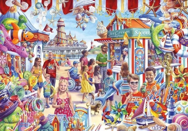 Puzzle Souvenirkauf am Meer XL 250 Teile