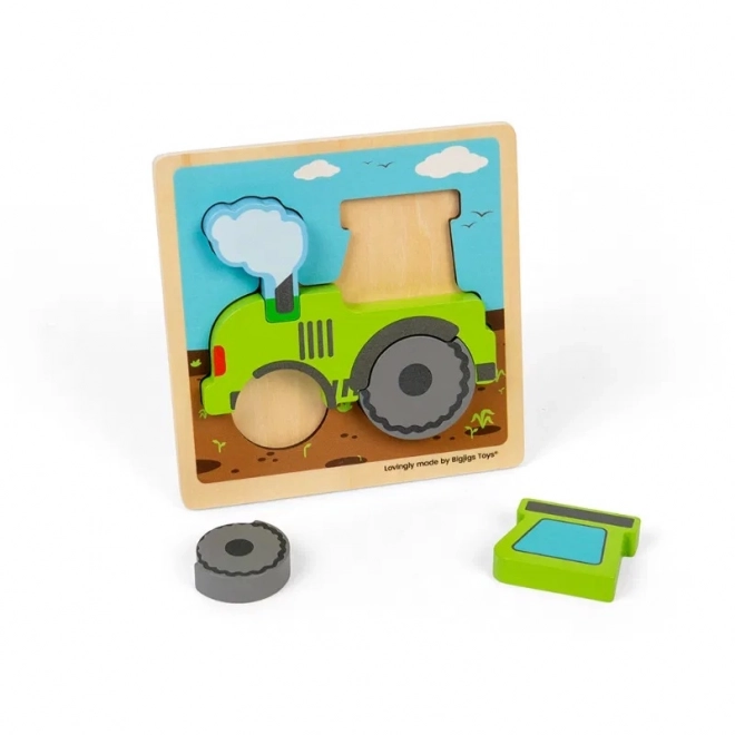 Bigjigs Toys Einlegepuzzle Traktor