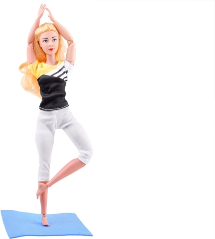 Realistische Yoga- und Fitness-Posen