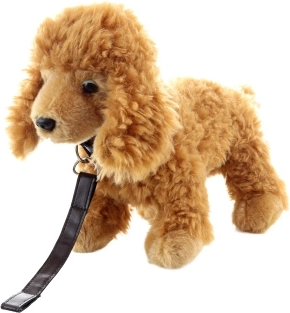 Plüschpudel mit Halsband, umweltfreundlich, 26 cm