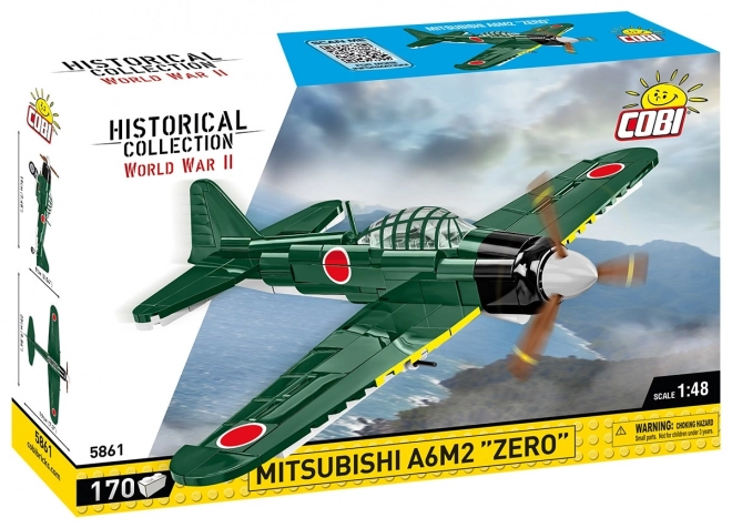 COBI II. Weltkrieg Mitsubishi A6M2 Zero Flugzeugmodell