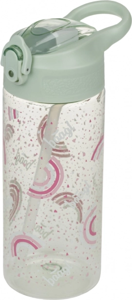 Trinkflasche aus Tritan mit Strohhalm Regenbogen 500 ml