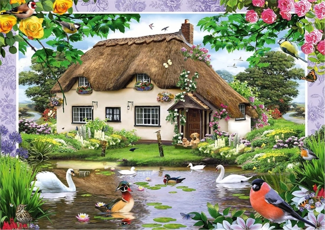 Schmidt Puzzle Romantische Hütte 500 Teile