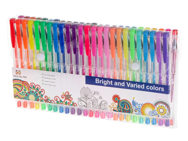 Breite Palette mit 50 Farben