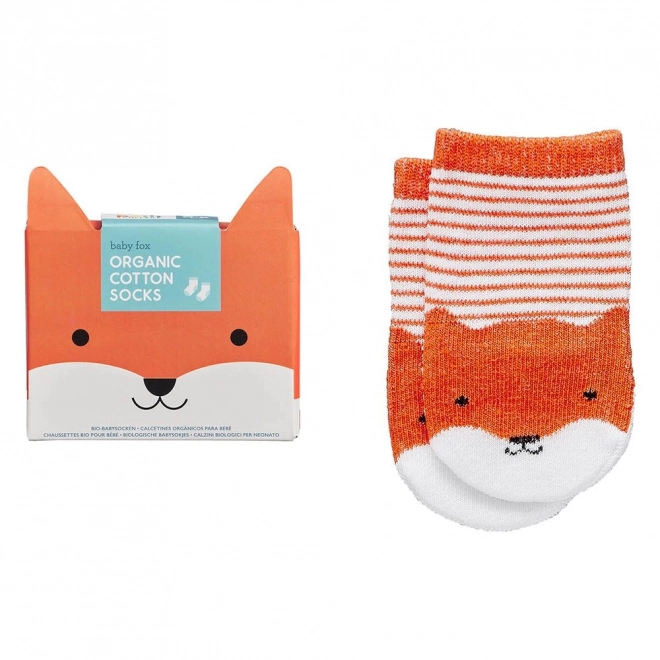 Bio Baumwollsocken Fuchs für Babys