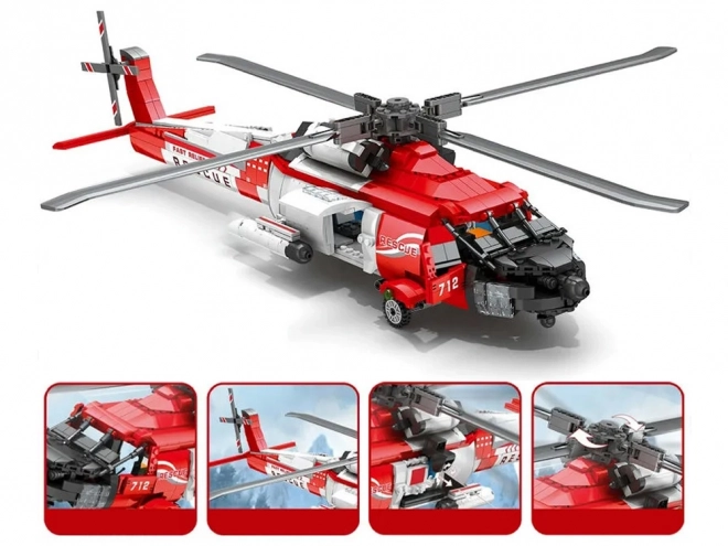 Technik Bausteine Sikorsky HH-60J Jayhawk Helikopter Set