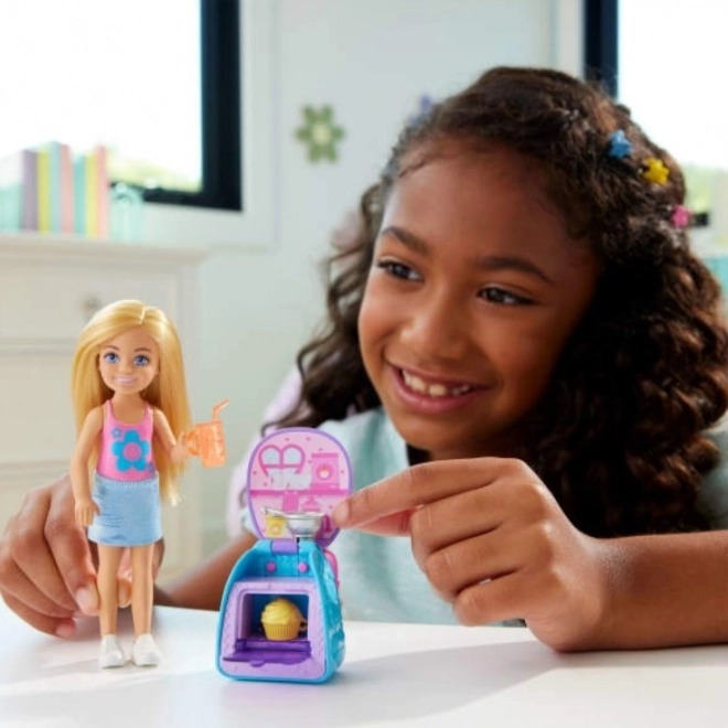 Puppe Barbie Chelsea mit Rucksack und Kätzchen