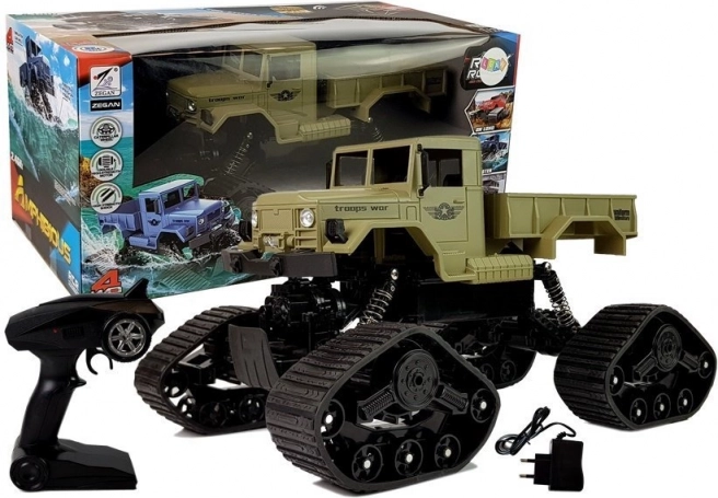 Auto Pickup Terrain 1:12 Ferngesteuerte R/C-Kettenfahrzeuge gelb