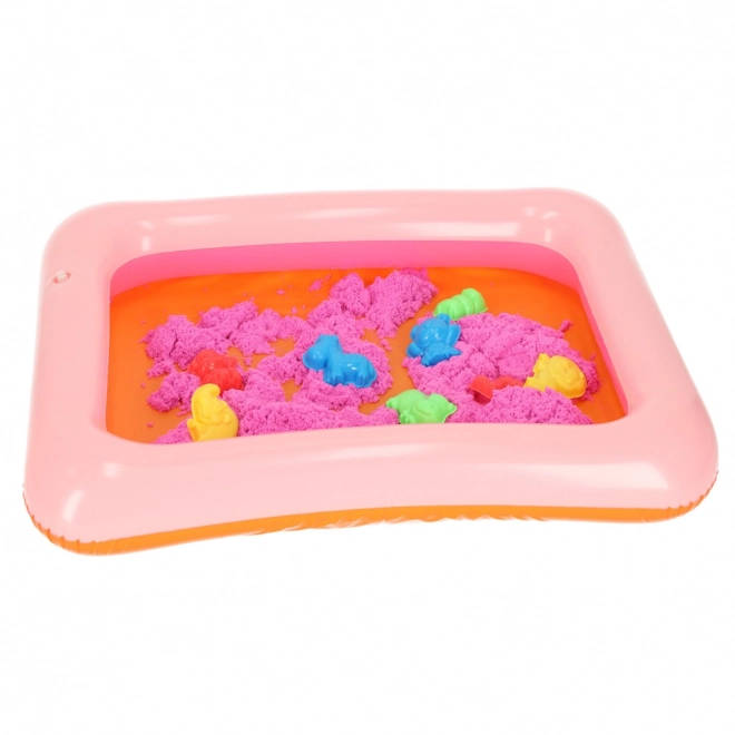 Kinetische Sandspielzeug mit Formen 1kg - Blau – rosa