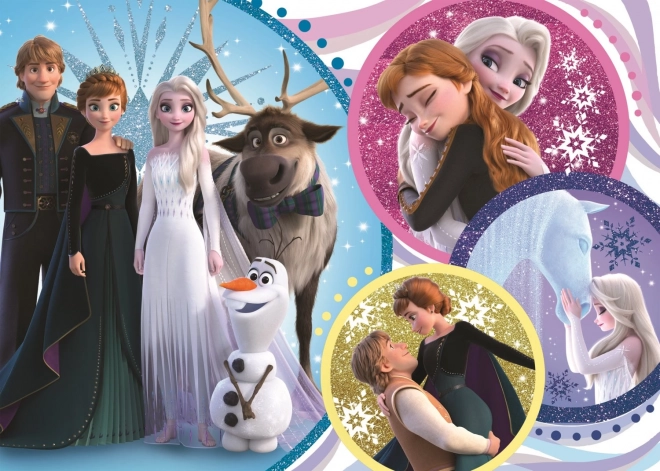 Glitzerndes Puzzle Die Eiskönigin 2: Im Licht der Liebe