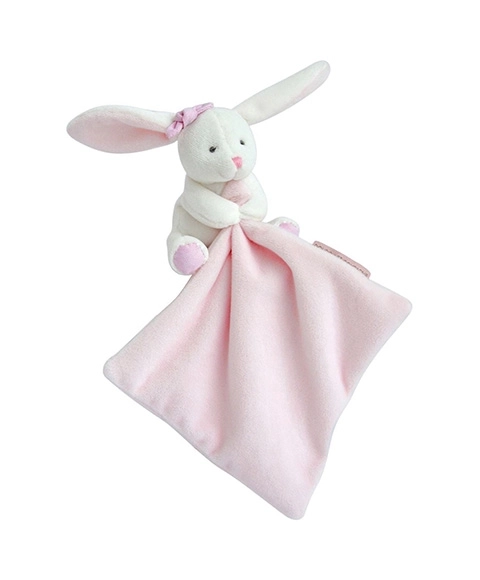 Doudou Geschenkset Rosa - Hase mit Schmusetuch