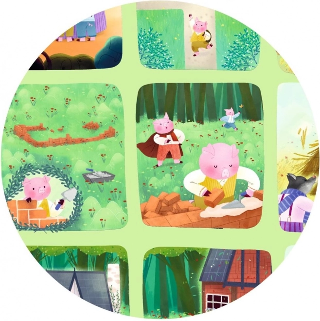 DJECO Puzzle Drei kleine Schweinchen 35 Teile