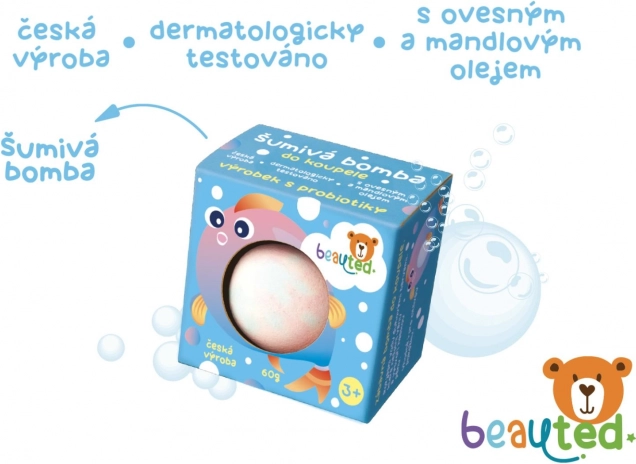 Sprudelnde Badebombe mit Probiotika Beauted für Kinder