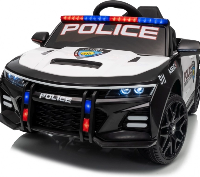 Schwarzes Polizeiauto 911 Agentur