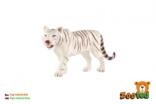 Weißer Indischer Tiger Plastikfigur 14cm