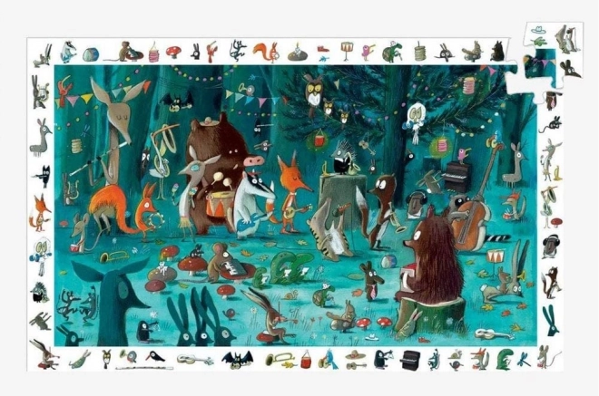 DJECO Puzzle Beobachtung: Waldorchester 35 Teile