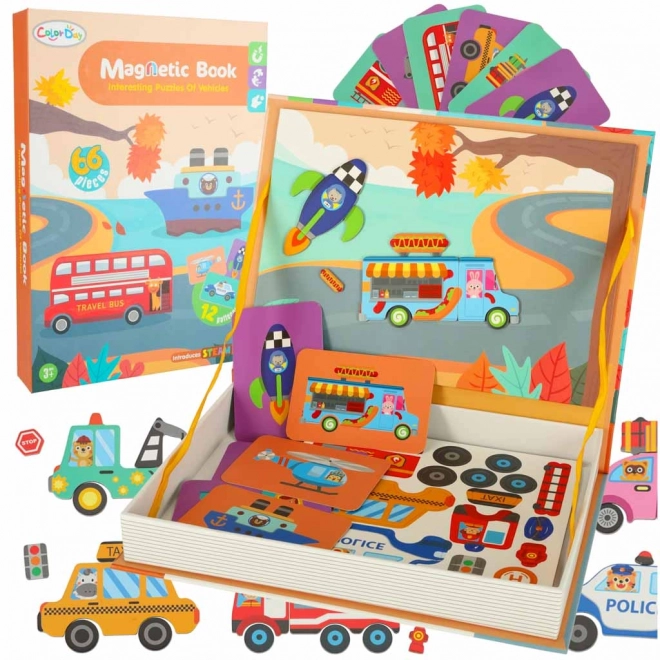 Magnetisches Puzzle-Set Fahrzeuge