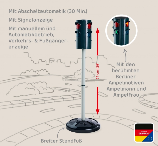Großer Verkehrssignal mit Automatikfunktion