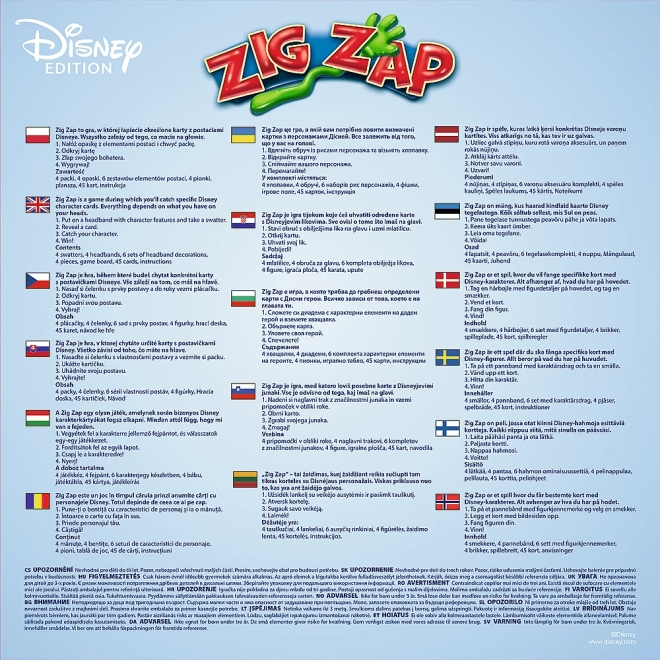 Zig Zap Spiel mit Disney-Figuren