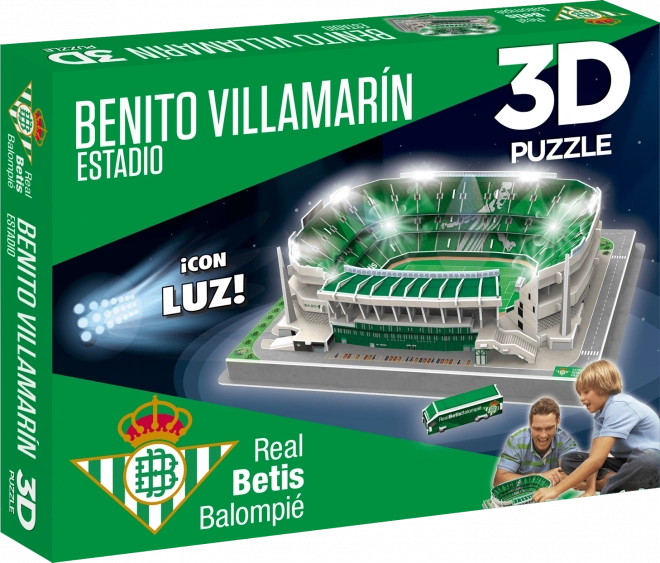 Leuchtendes 3D-Puzzle Stadion Benito Villamarín - Real Betis FC