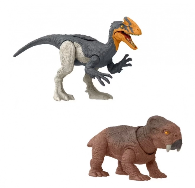 Gefährlicher Dinosaurier Guanlong gegen Lystrosaurus Figur – Jurassic World