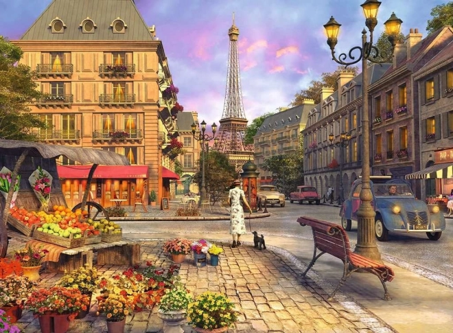 Abendlicher Spaziergang in Paris Puzzle 500 Teile